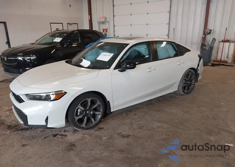 2025 Honda Civic Hybrid Sport/Sport Touring z USA, uszkodzony, nr VIN 2HGFE4F85SH329261